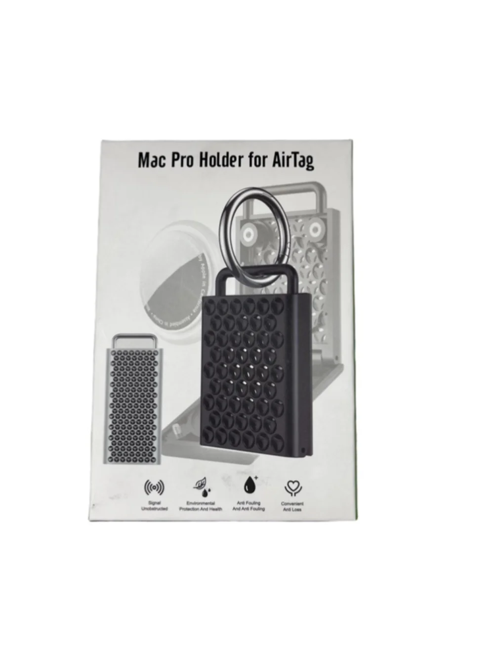 Mac Pro Holder for AirTag One Size Black